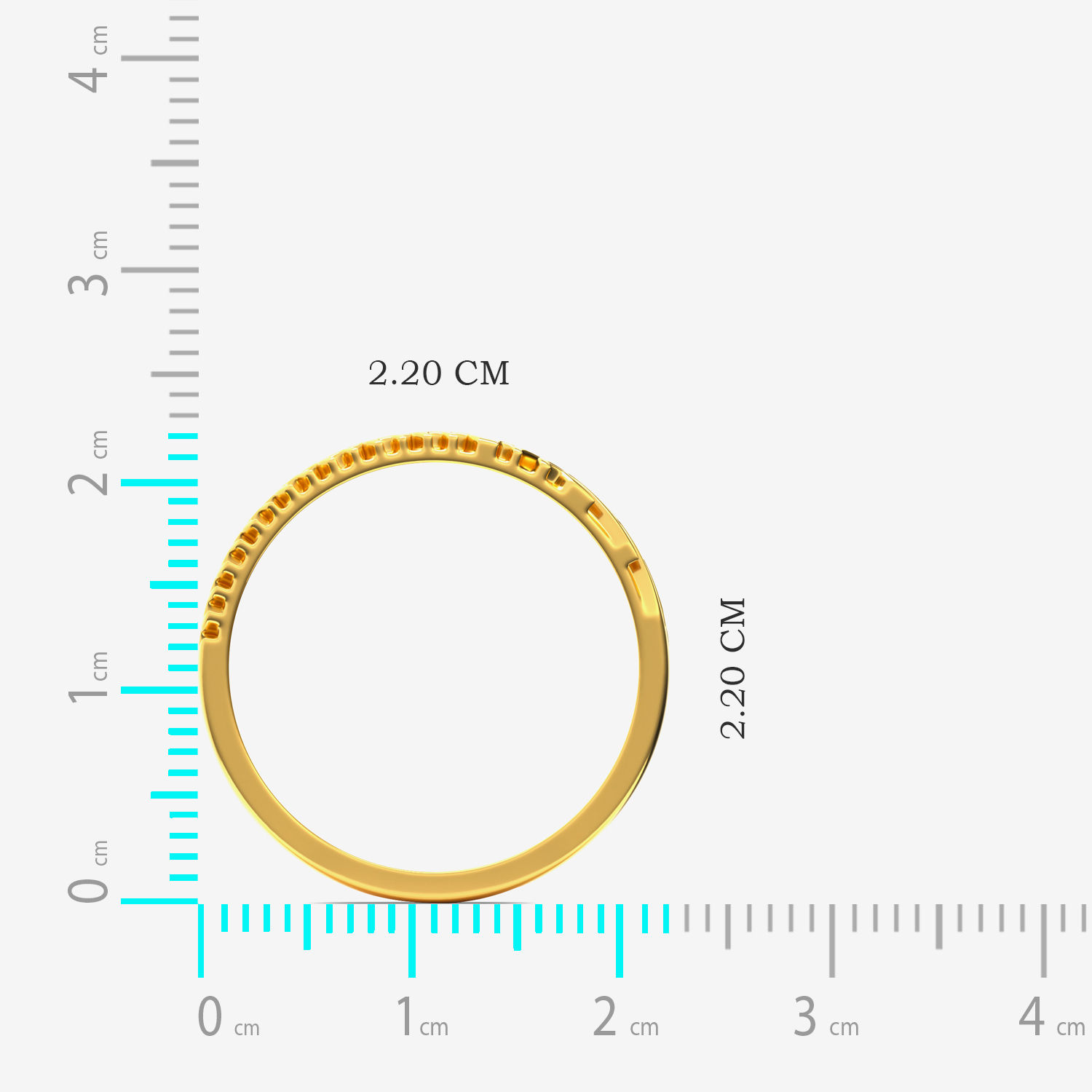 Fingerprint Gold Ring image