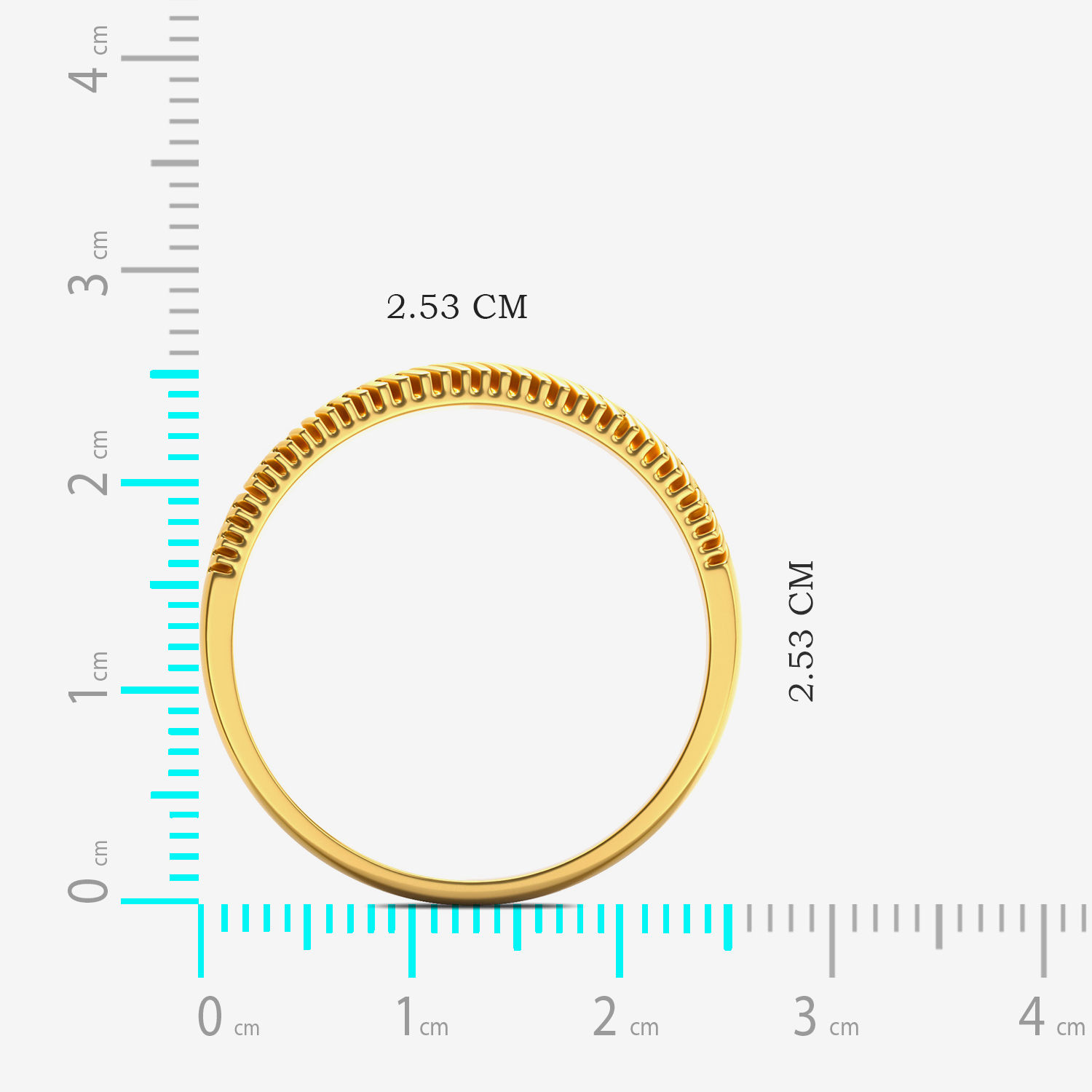Intricate Gold Finger Print Ring image
