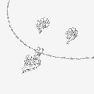 Pendant Jos Alukkas Silver Buy Silver Heart Necklace Set