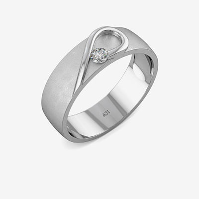 Gleaming Bandy Platinum Ring alternate view 1