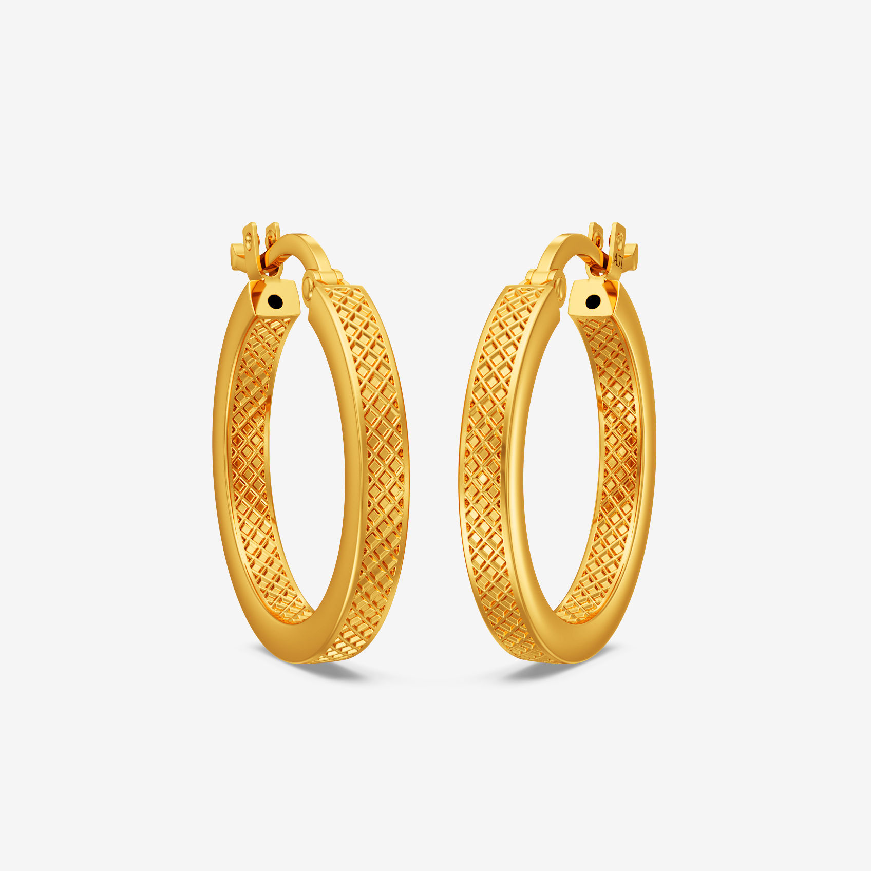 Buy Mesh Cross Gold Hoops (CB1100176613) Online from Joyalukkas