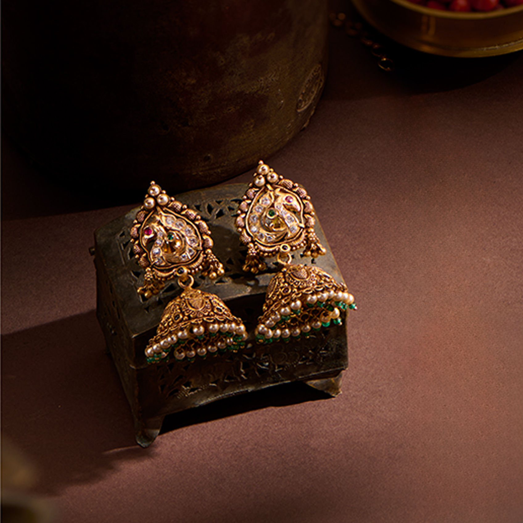 Joyalukkas Earrings Gold Joyalukkas Gold Jhumkas Alukkas Gold