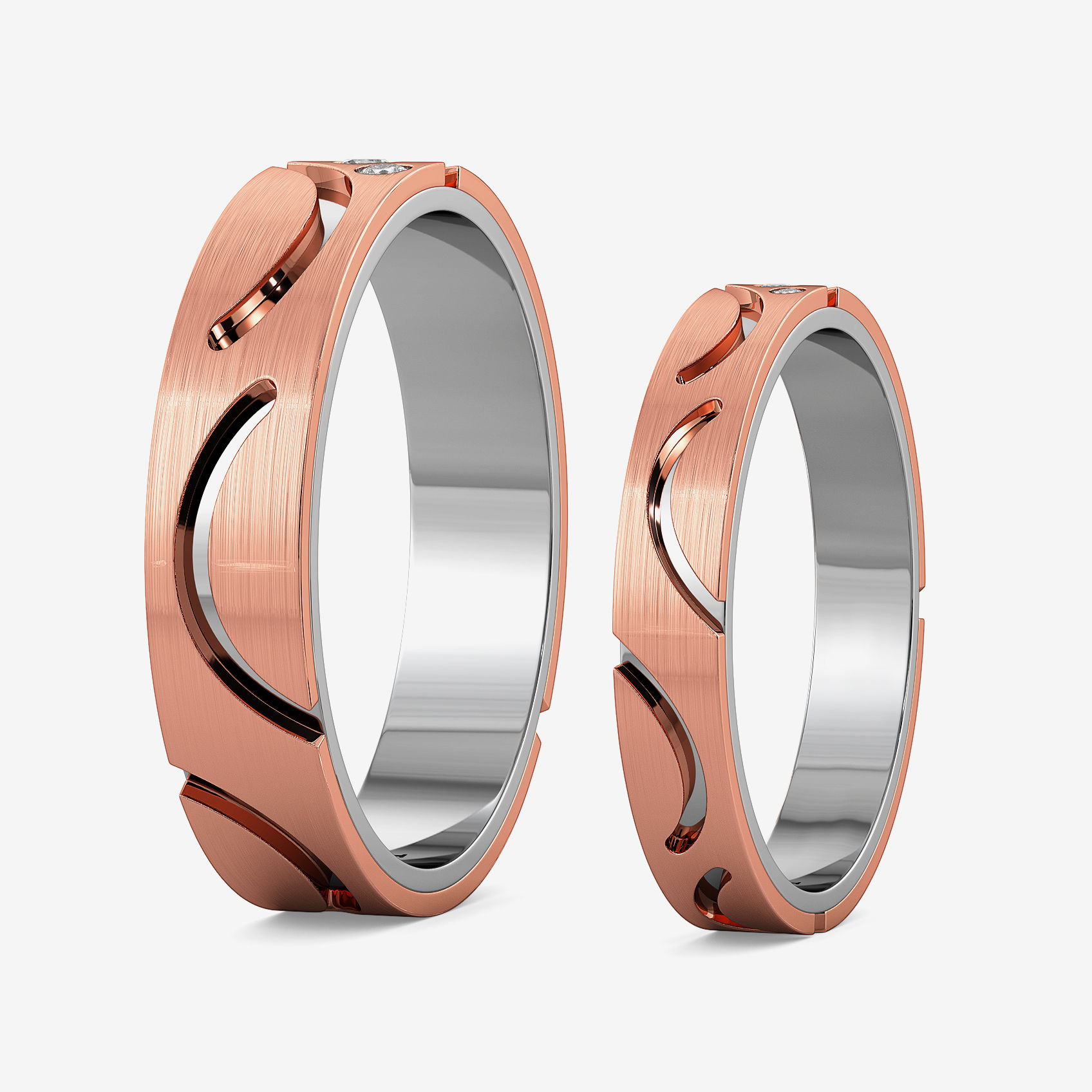 Imperial Stencil Curve Diamond Ring Combo alternate view 1