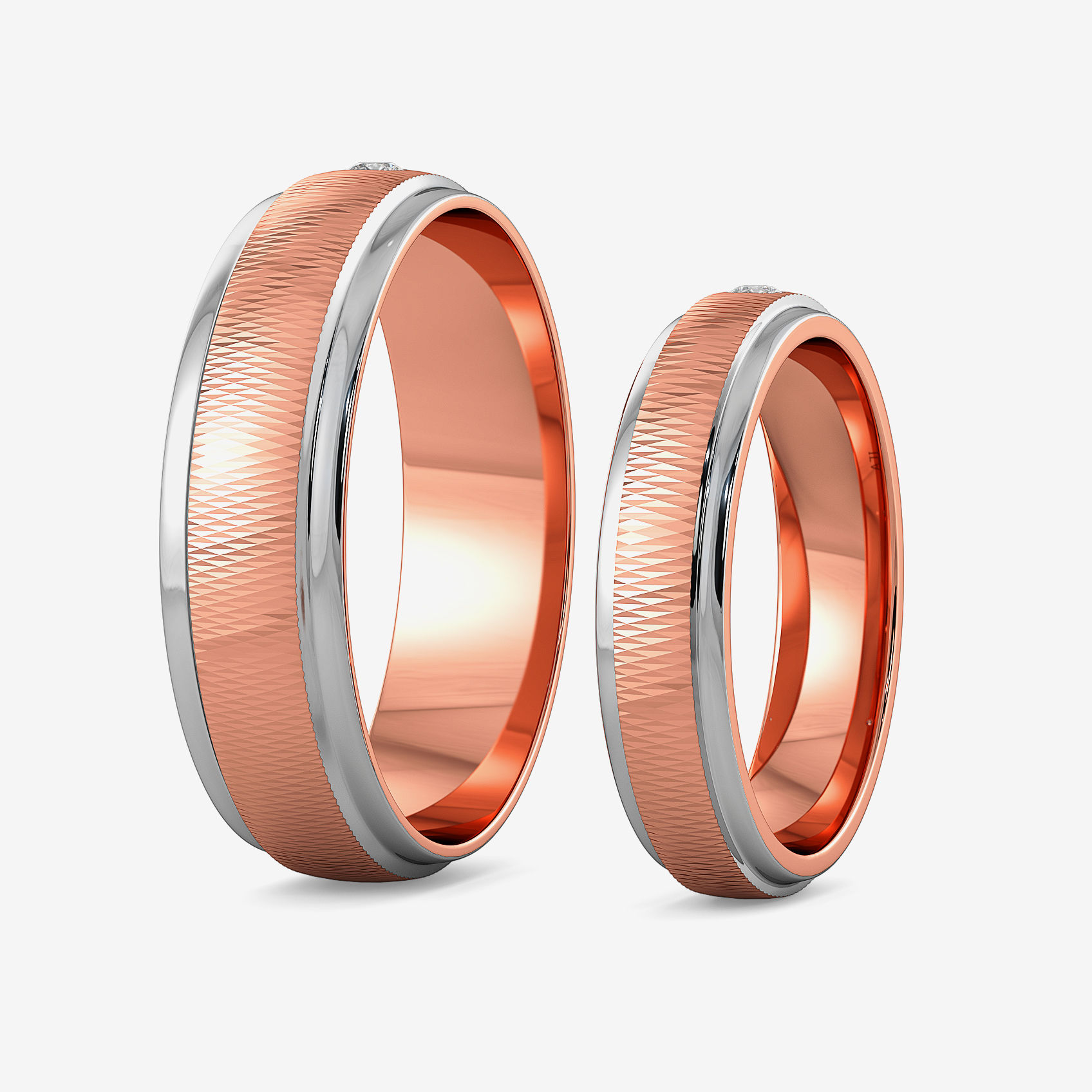 Luxurious Textured Diamond Ring Combo alternate view 1