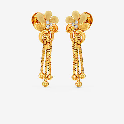 Buy Nova Women Gold Earrings DS1000003255 Online from Joyalukkas
