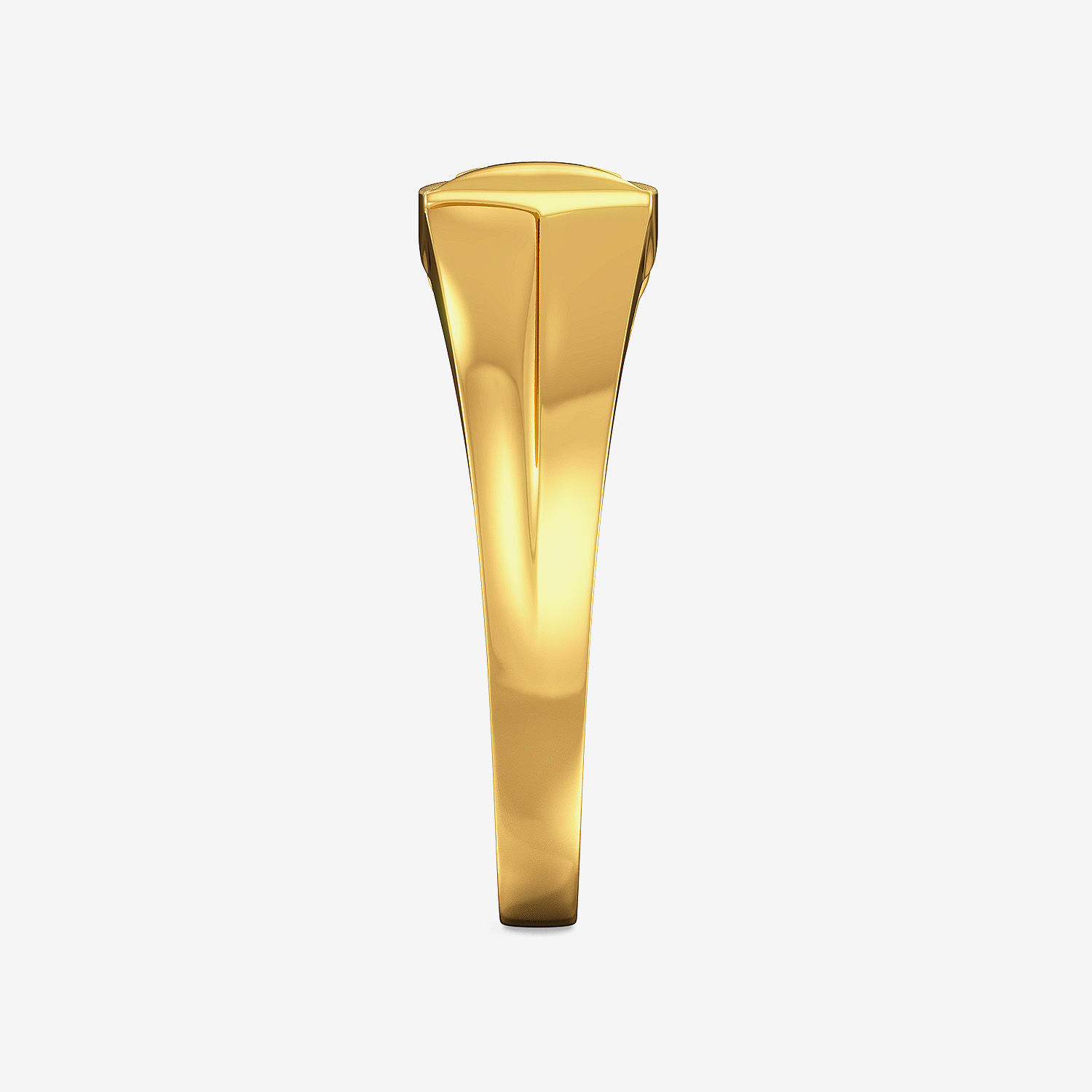 Smart Designer Mens Gold Ring alternate view 3