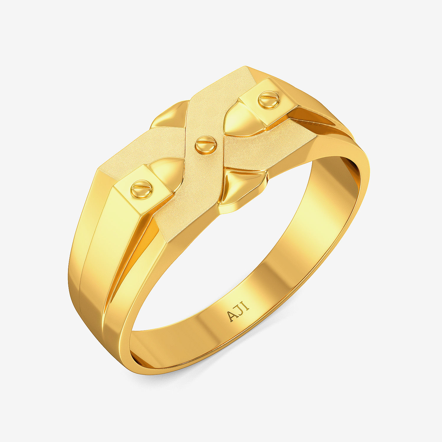 Bold And Masculine Designer Gold Rings
