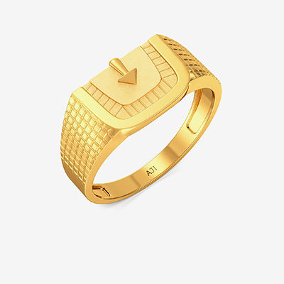 Hefty Designer Gold Rings alternate view 1
