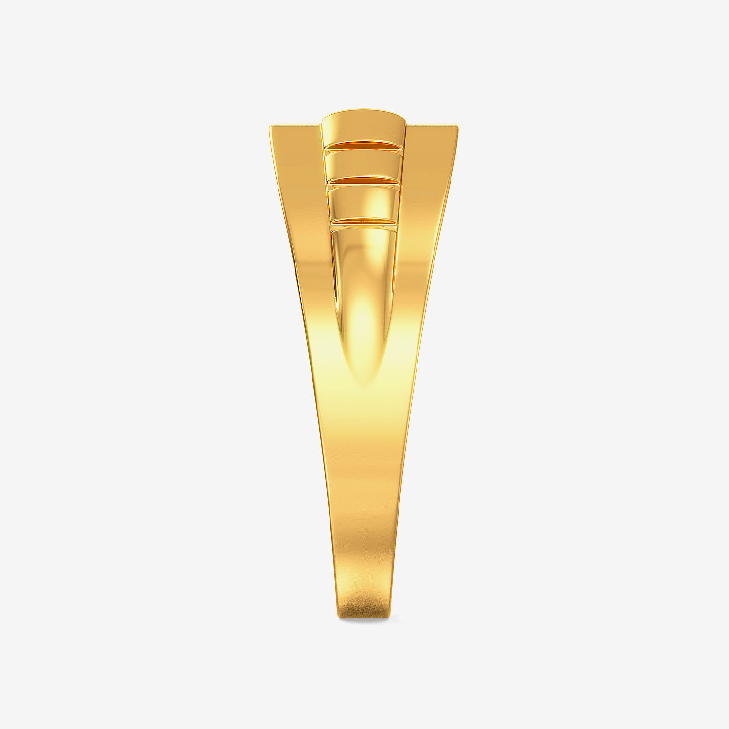 Rocking Macho Mens Gold Ring image