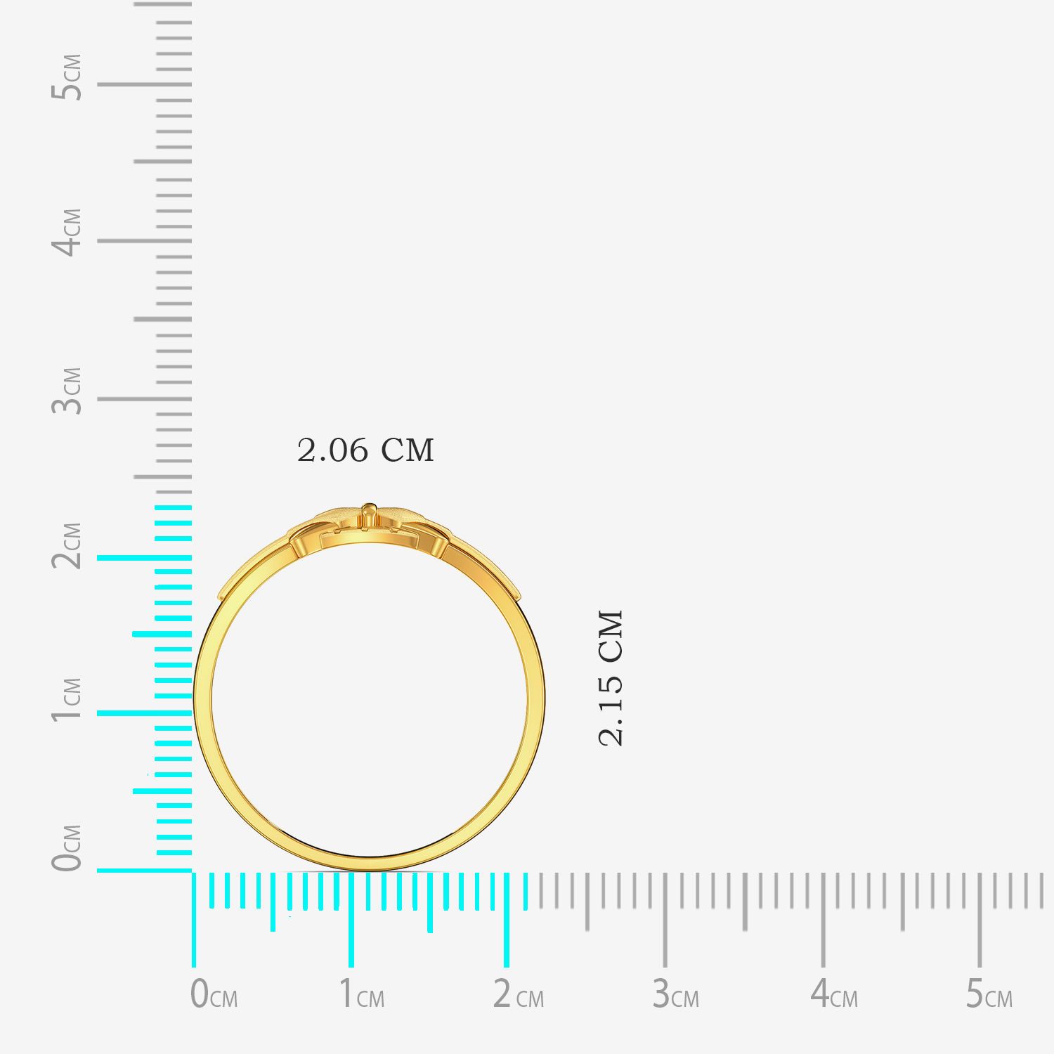 Freaky Macho Mens Gold Ring alternate view 3