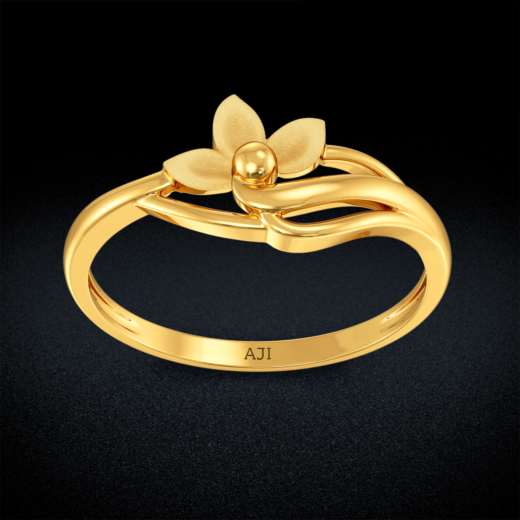 Golden Blossom Elegance Ring image
