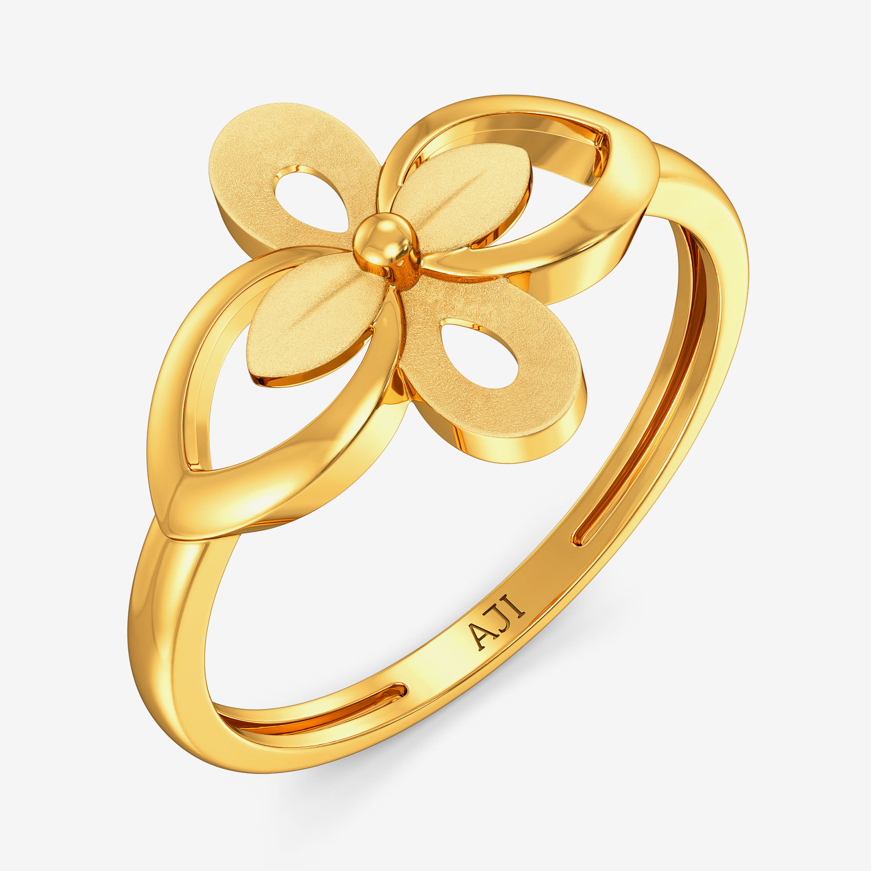 Flowered Gold Ring