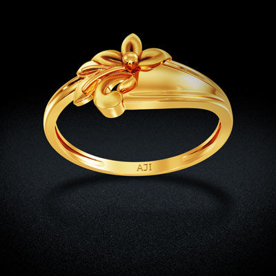 Flowery Gold Ring alternate view 2