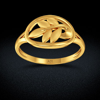 Foliage Gold Ring alternate view 2