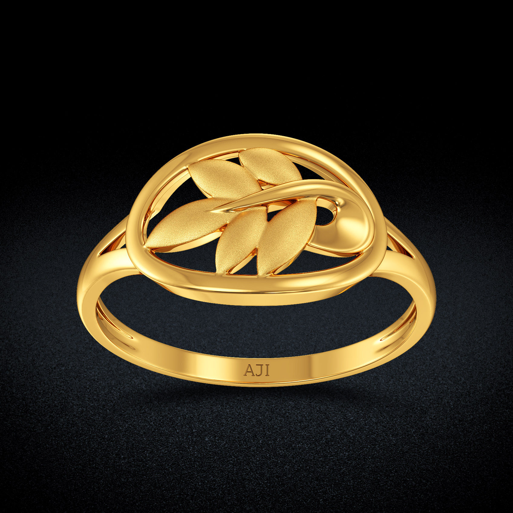 Foliage Gold Ring image