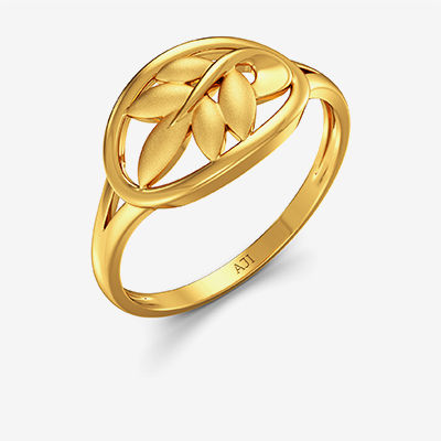 Foliage Gold Ring alternate view 1