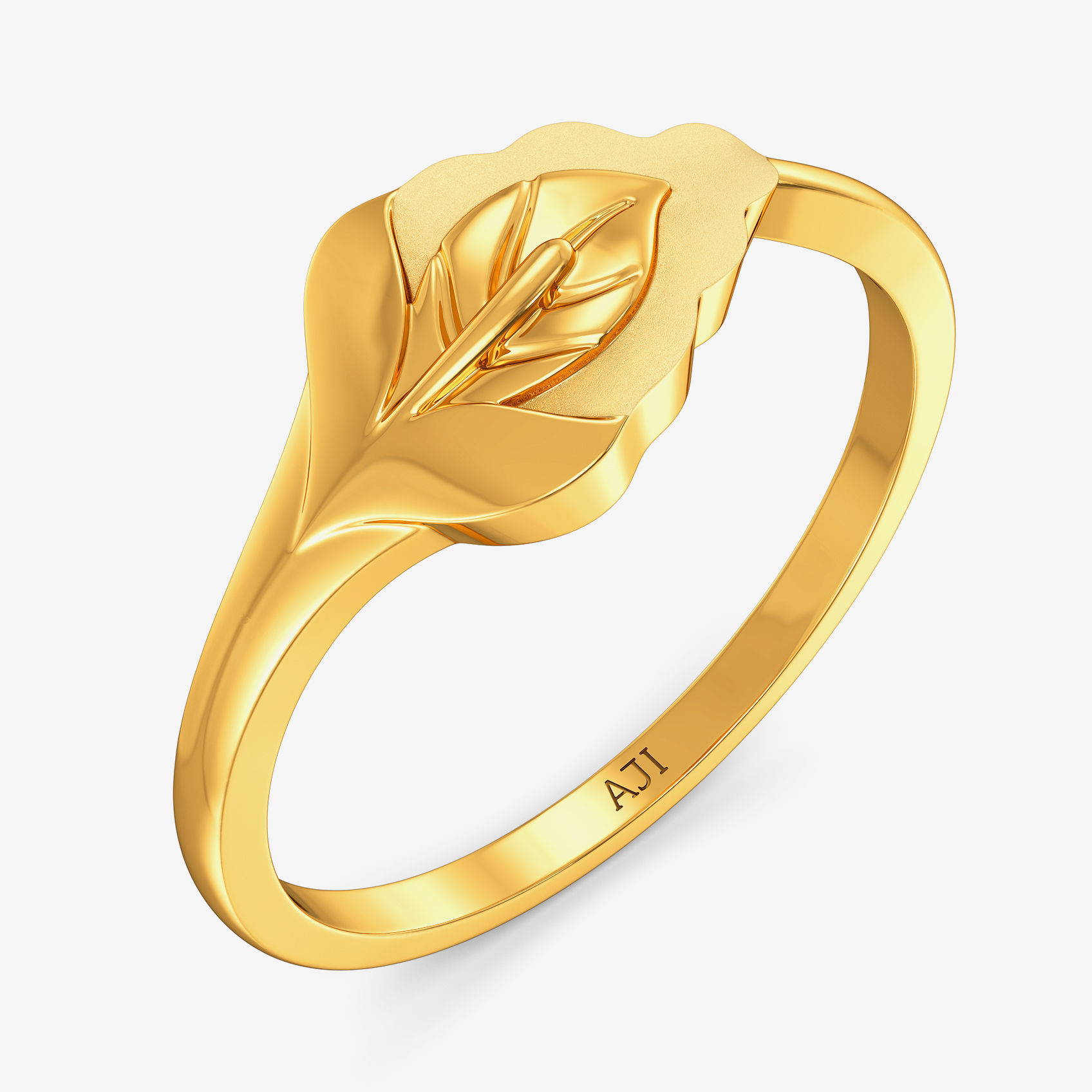 Frond Gold Ring