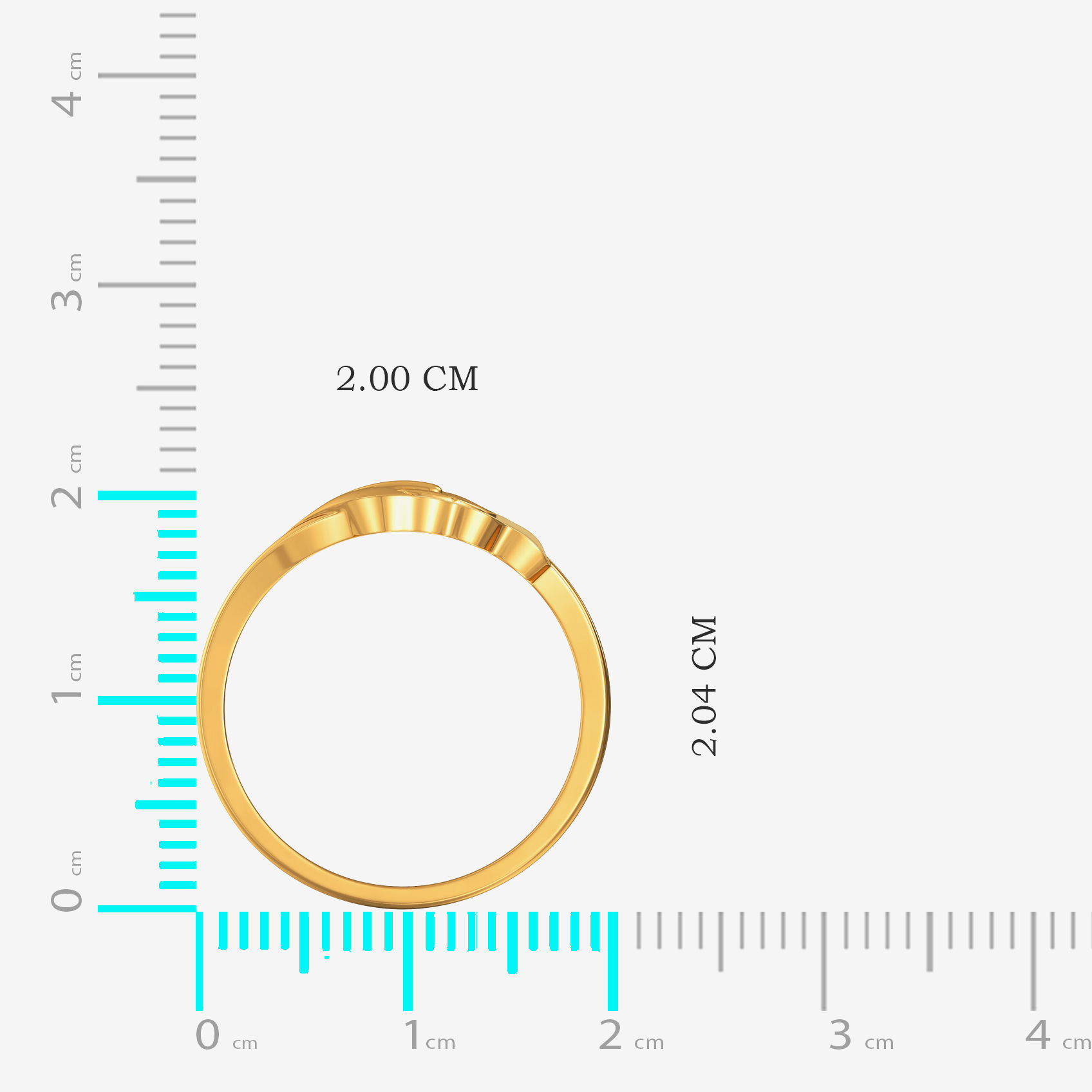 Frond Gold Ring image