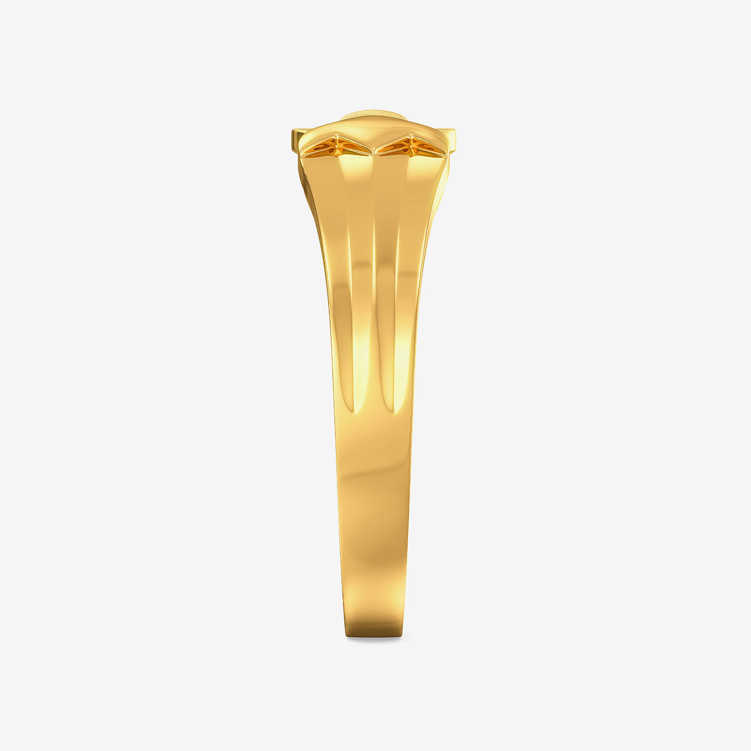 Rich Refined Bow Mens Gold Ring image