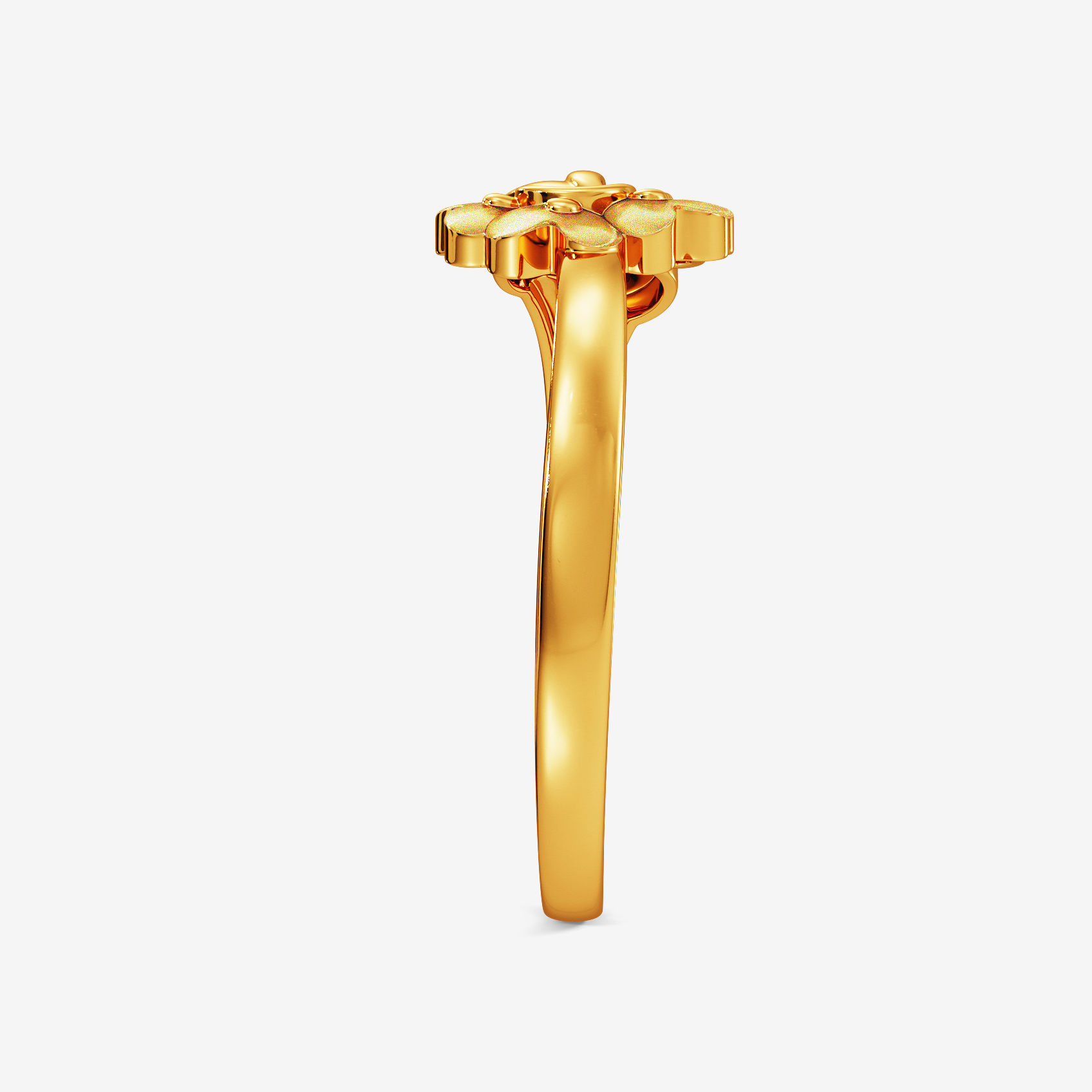 Petal Inspired Gold Ring alternate view 3