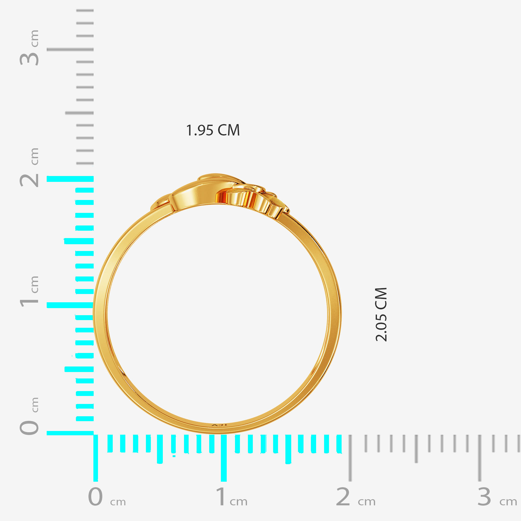Petal Inspired Gold Ring image