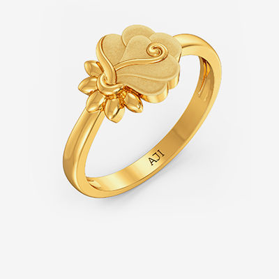 Flowery Gold Women Ring alternate view 1