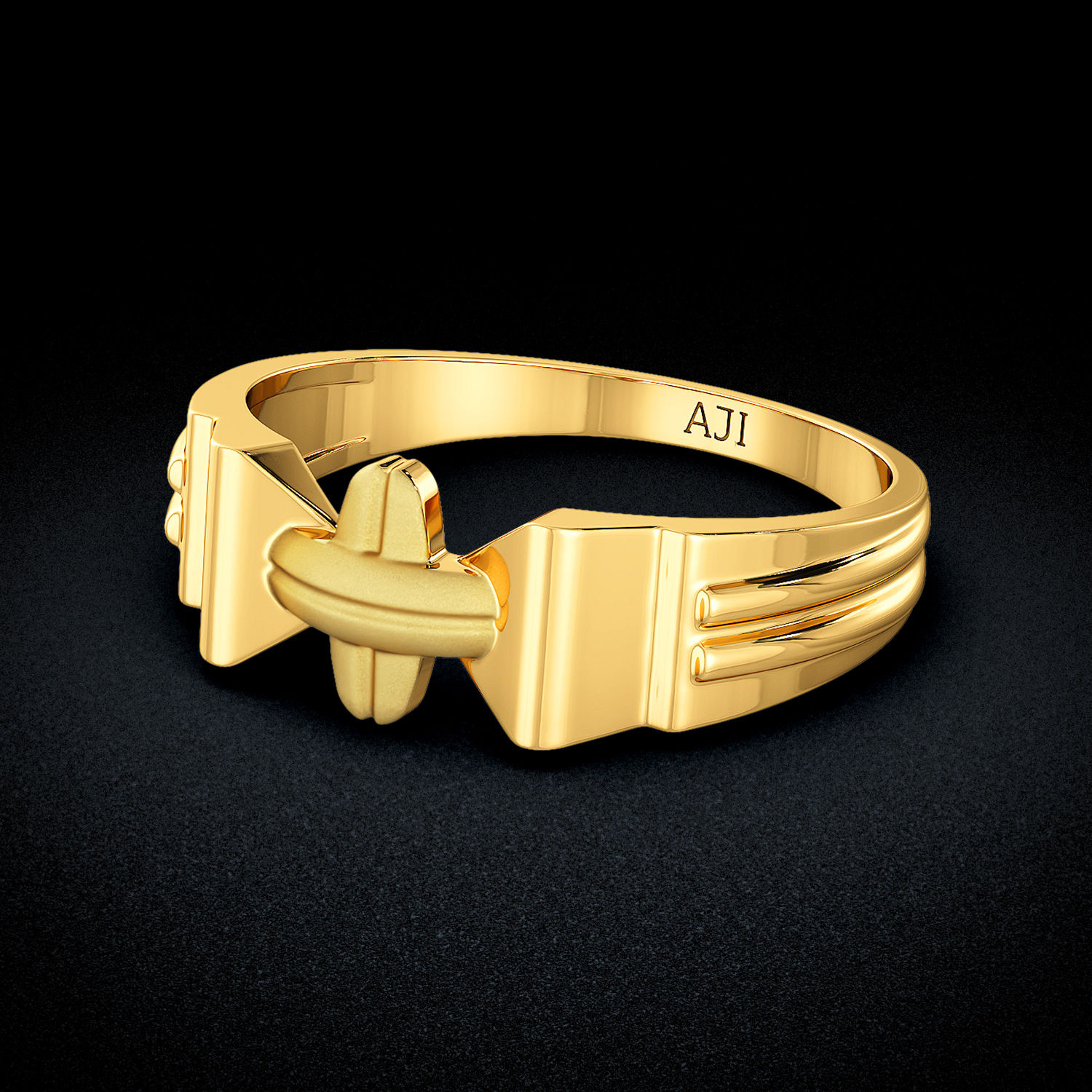 Pretty Cross Kids Gold Ring image