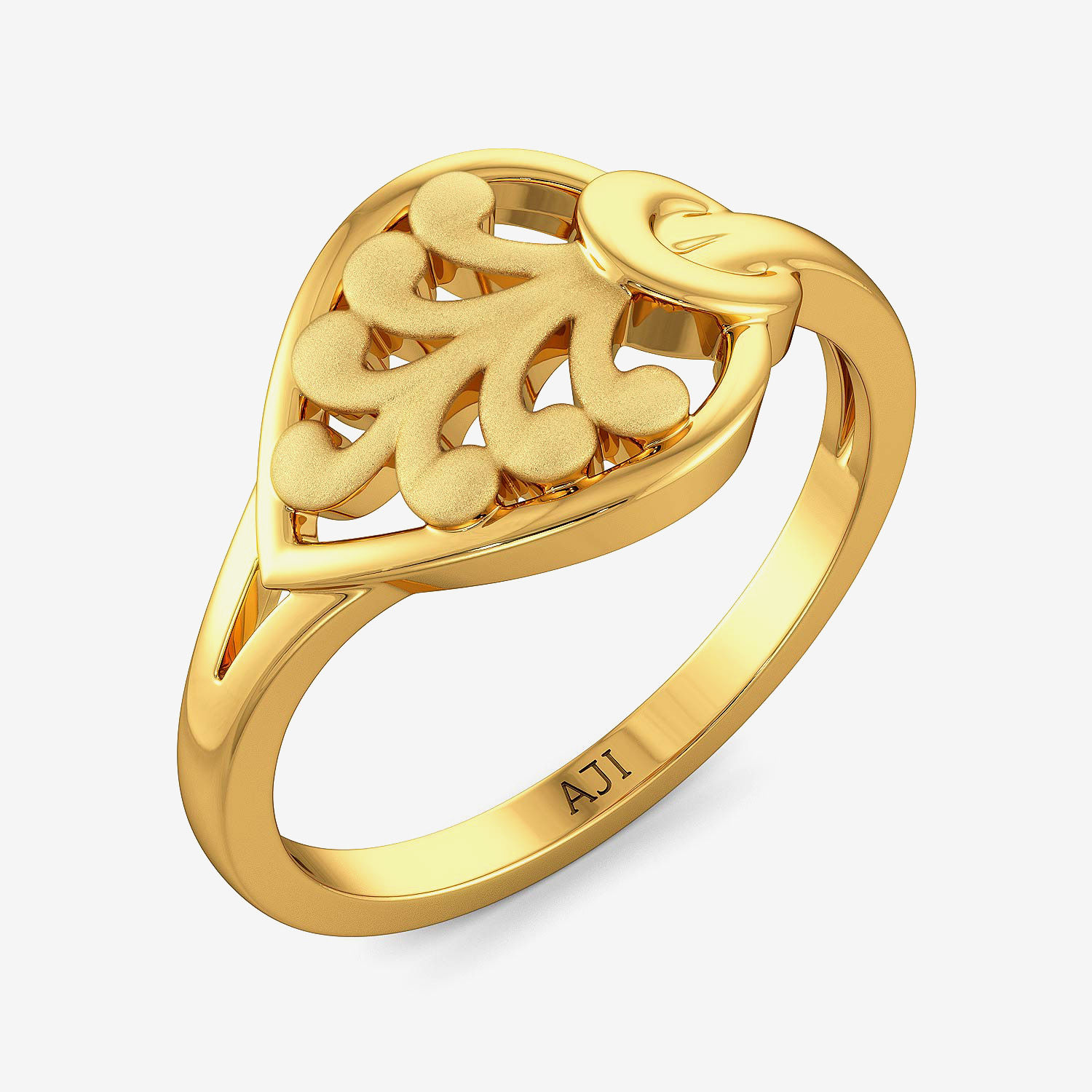 Pretty Leaflet Kids Gold Ring
