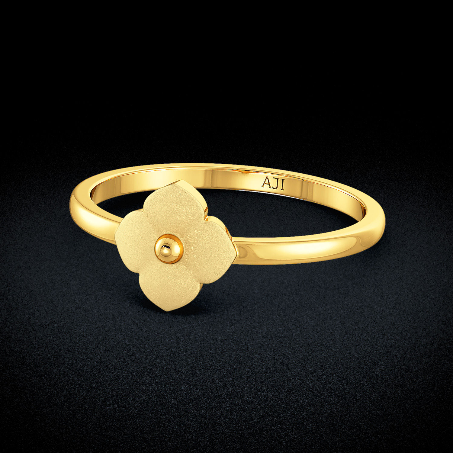 Delicate Floral Kids Gold Ring image