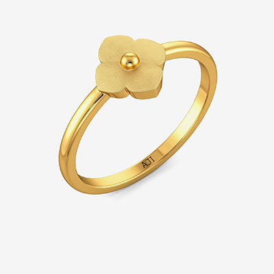 Delicate Floral Kids Gold Ring alternate view 1
