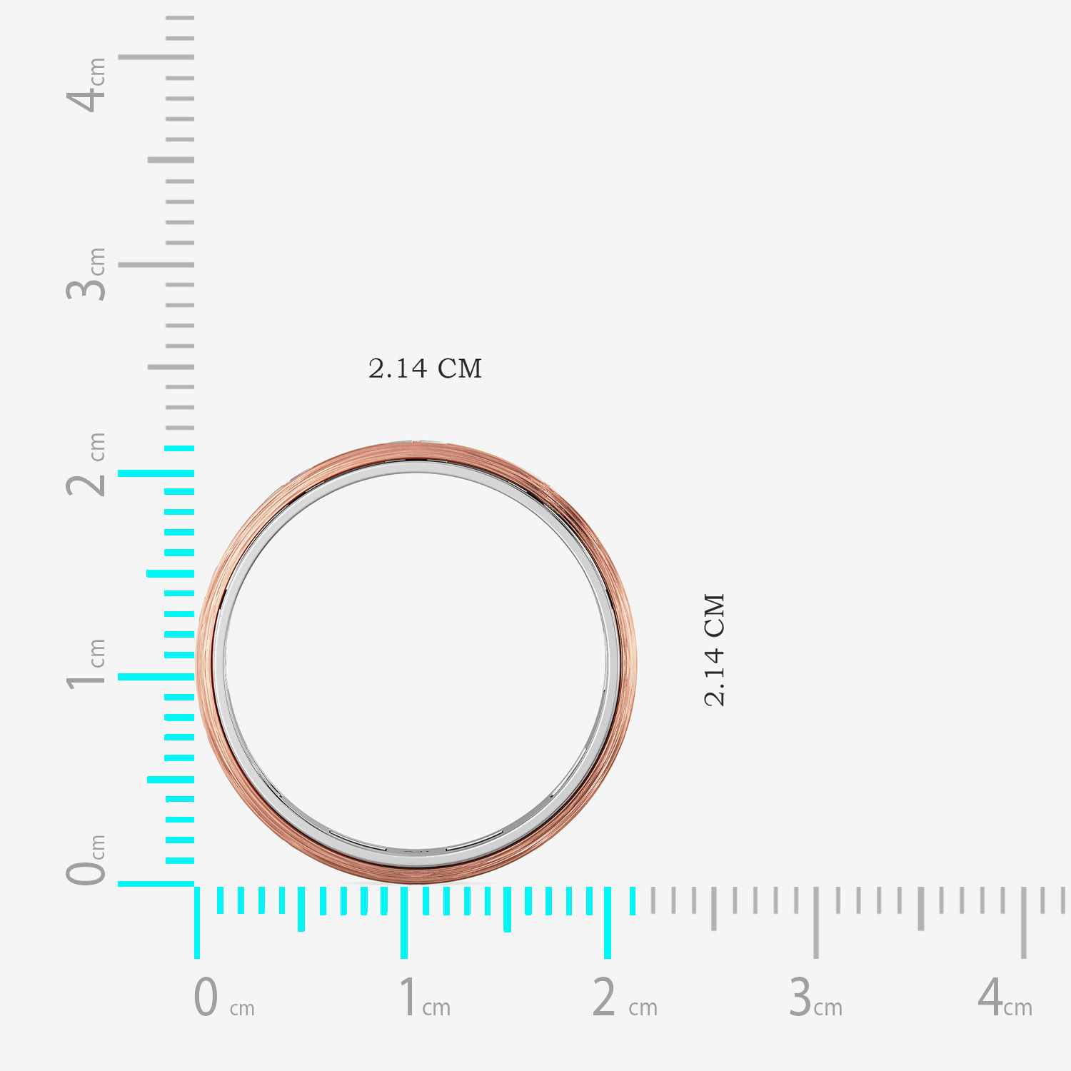 Rose Gold Screwy Motif Mens Gold Ring alternate view 3