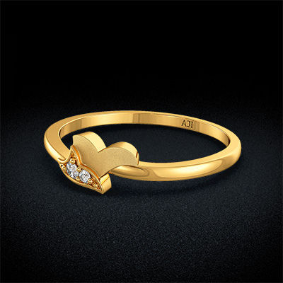 Shiny Floret Kids Gold Ring alternate view 2
