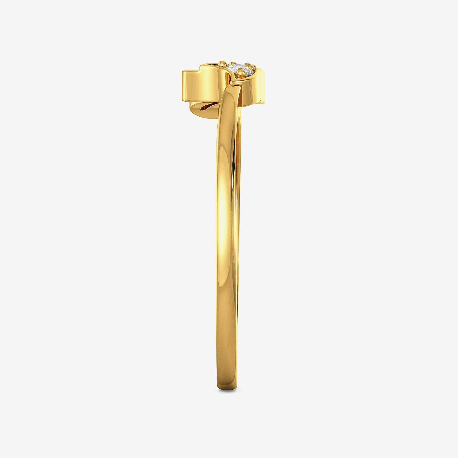Shiny Floret Kids Gold Ring image