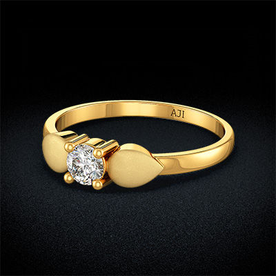 Petite Stylish Kids Gold Ring alternate view 2