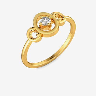 Delicate Stylish Round Kids Gold Ring alternate view 1