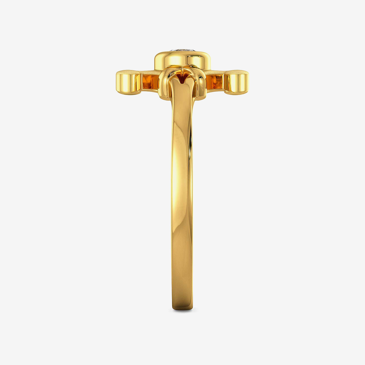 Dainty Frail Kids Gold Ring image