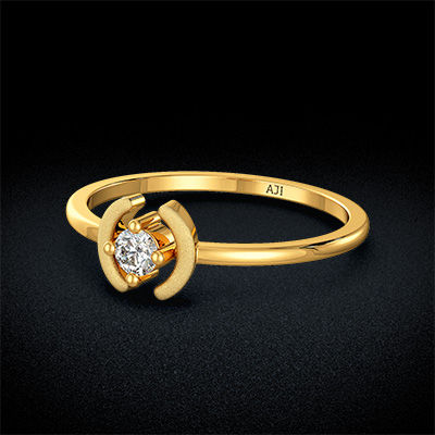Stylish Frail Kids Gold Ring alternate view 2