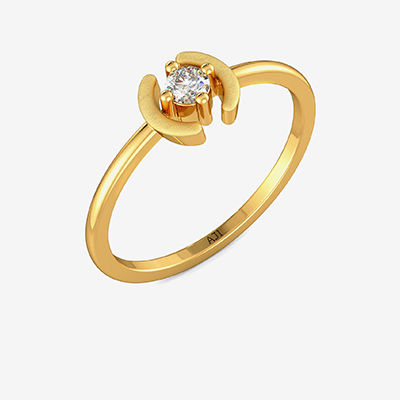 Stylish Frail Kids Gold Ring alternate view 1