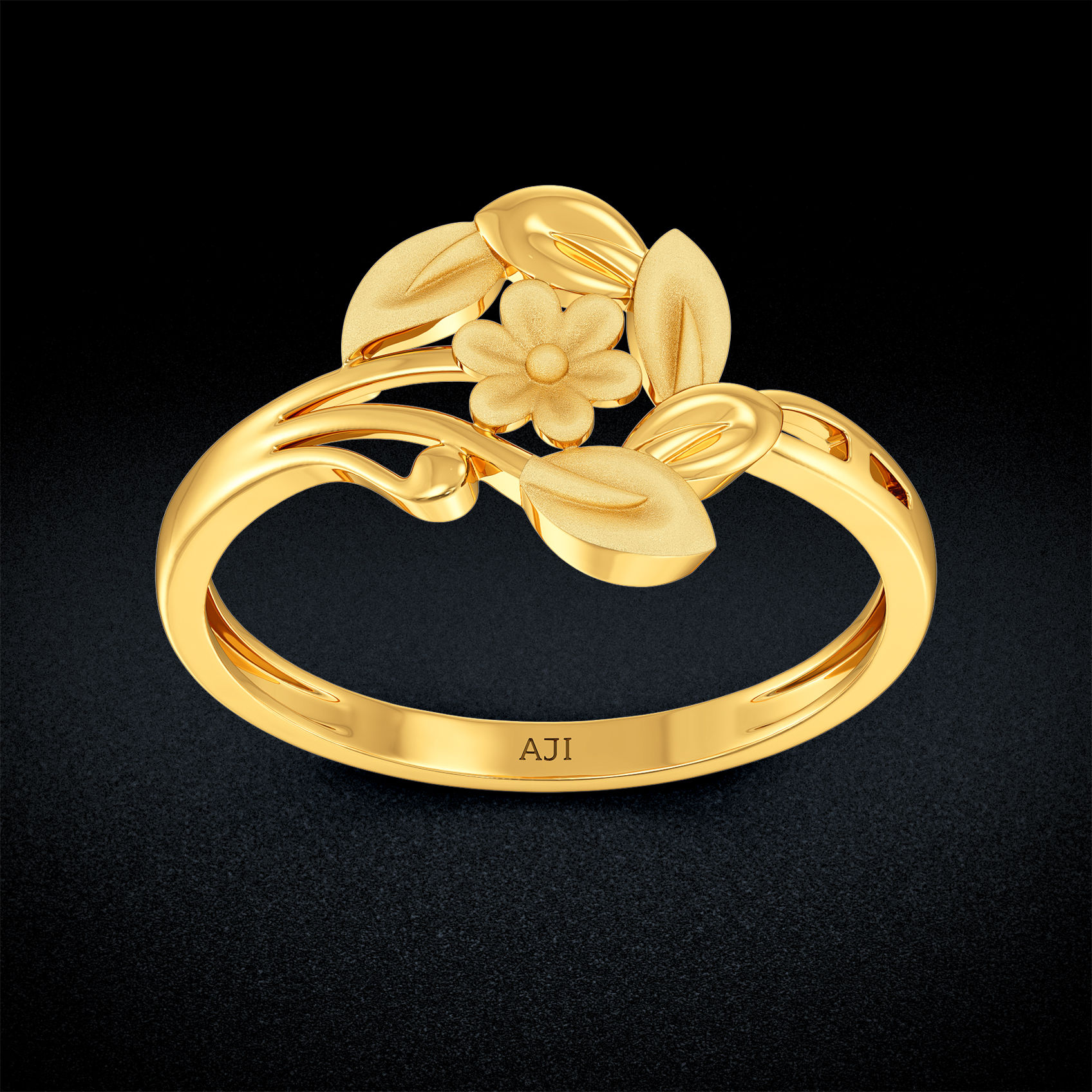 Blossomy Gold Ring image