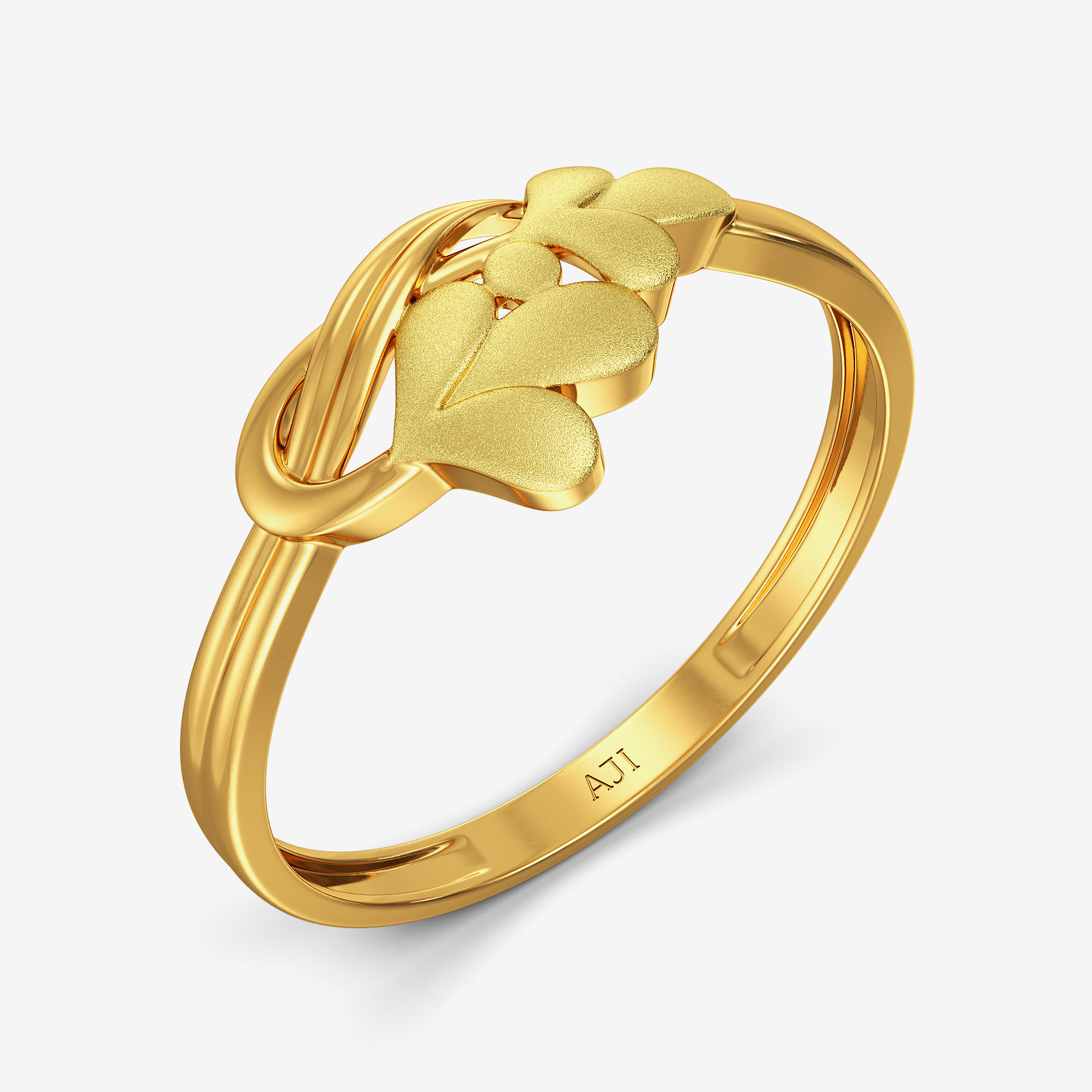 Radiant Floral Golden Ring