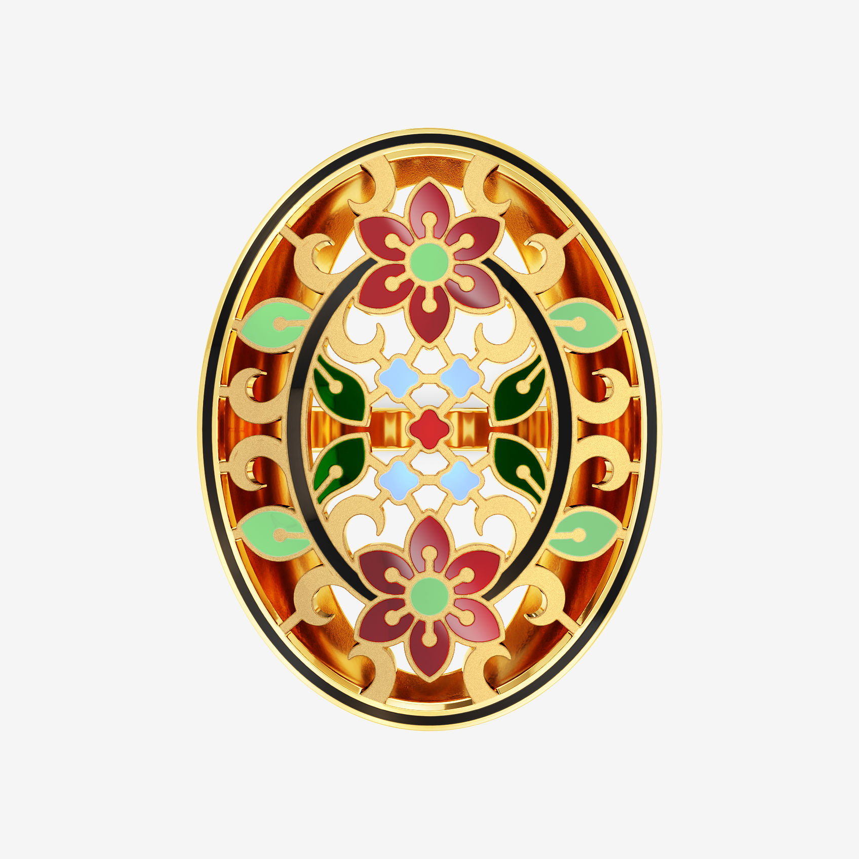 Gold Floral Ring image