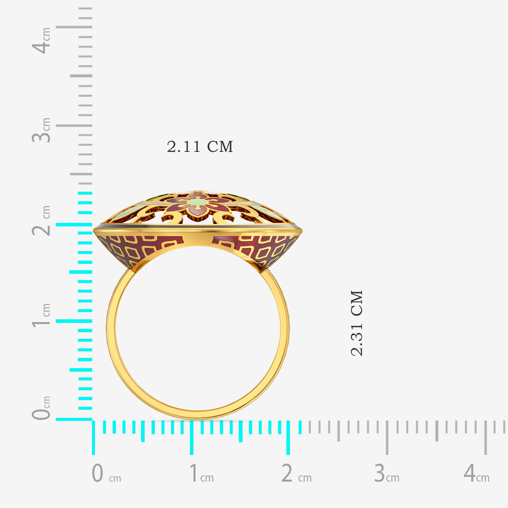 Gold Floral Ring image