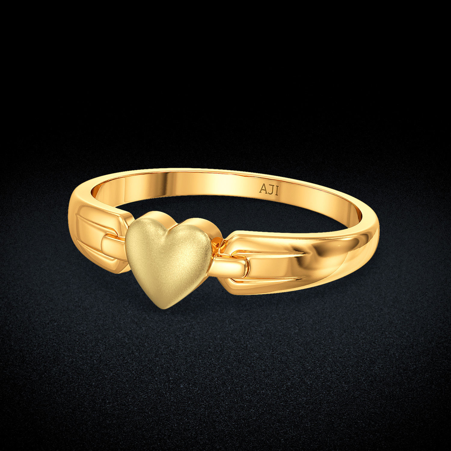 Heart Design Kid’s Gold Ring image