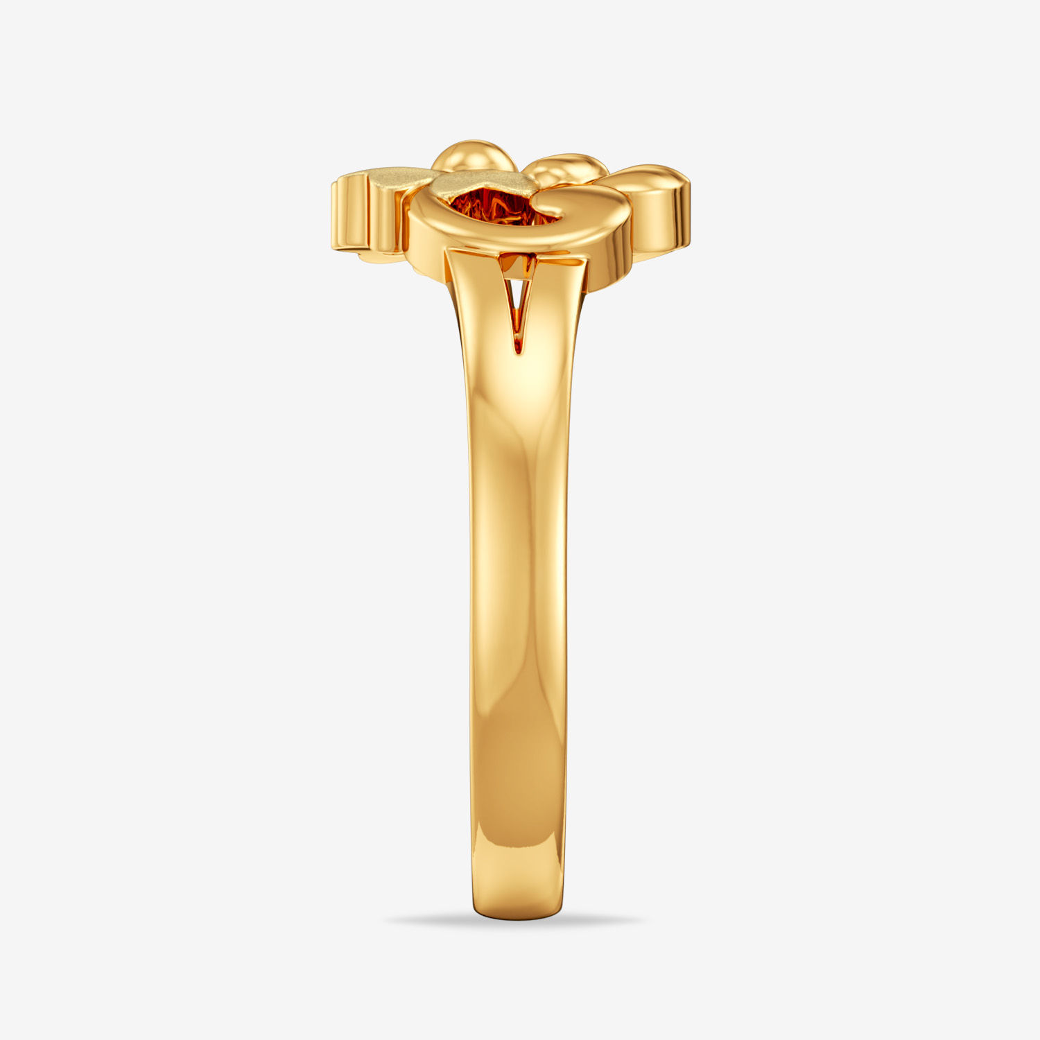 Kid's ring with gold floral design image