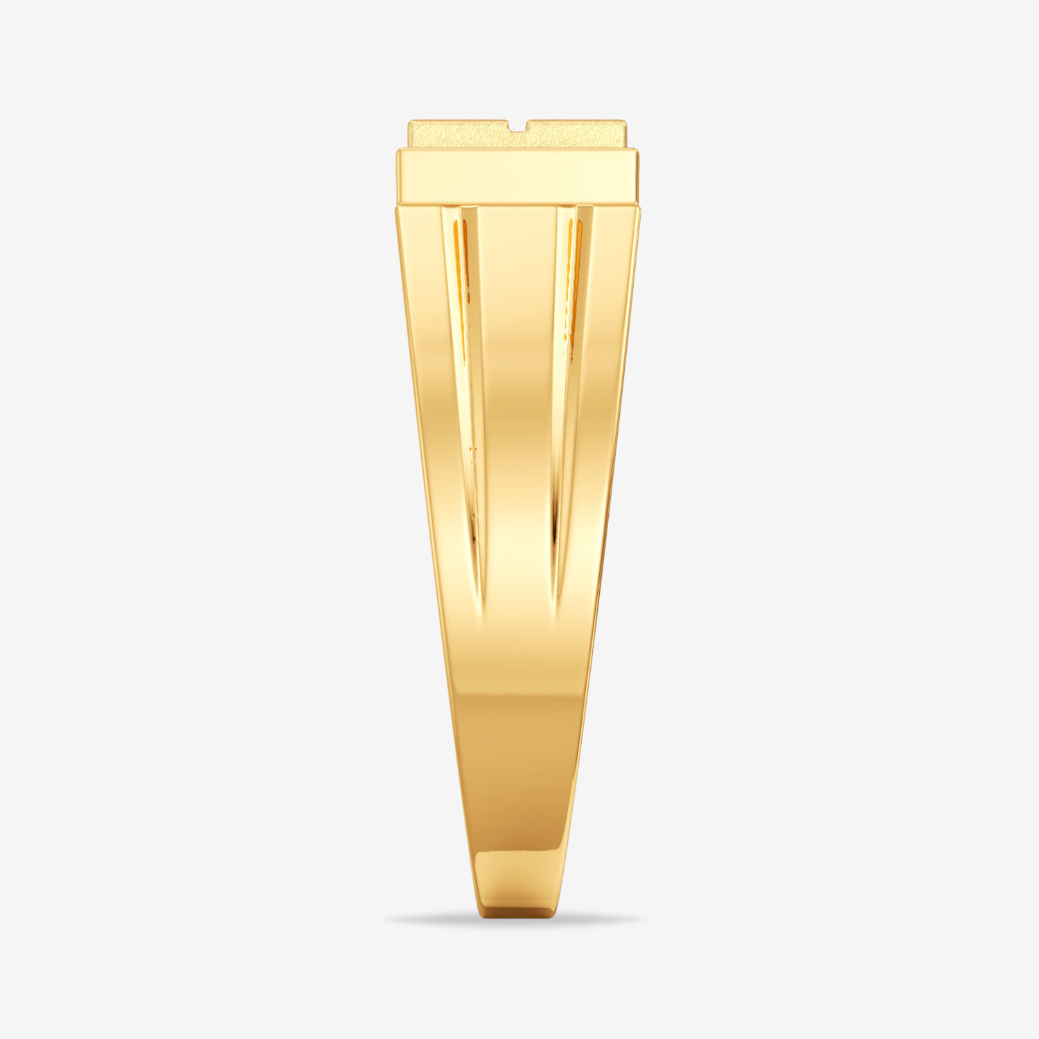 Stylish Rectangle Design Kid’s Gold Ring image