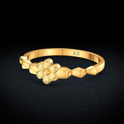 Gold Floral Kid's Ring alternate view 2