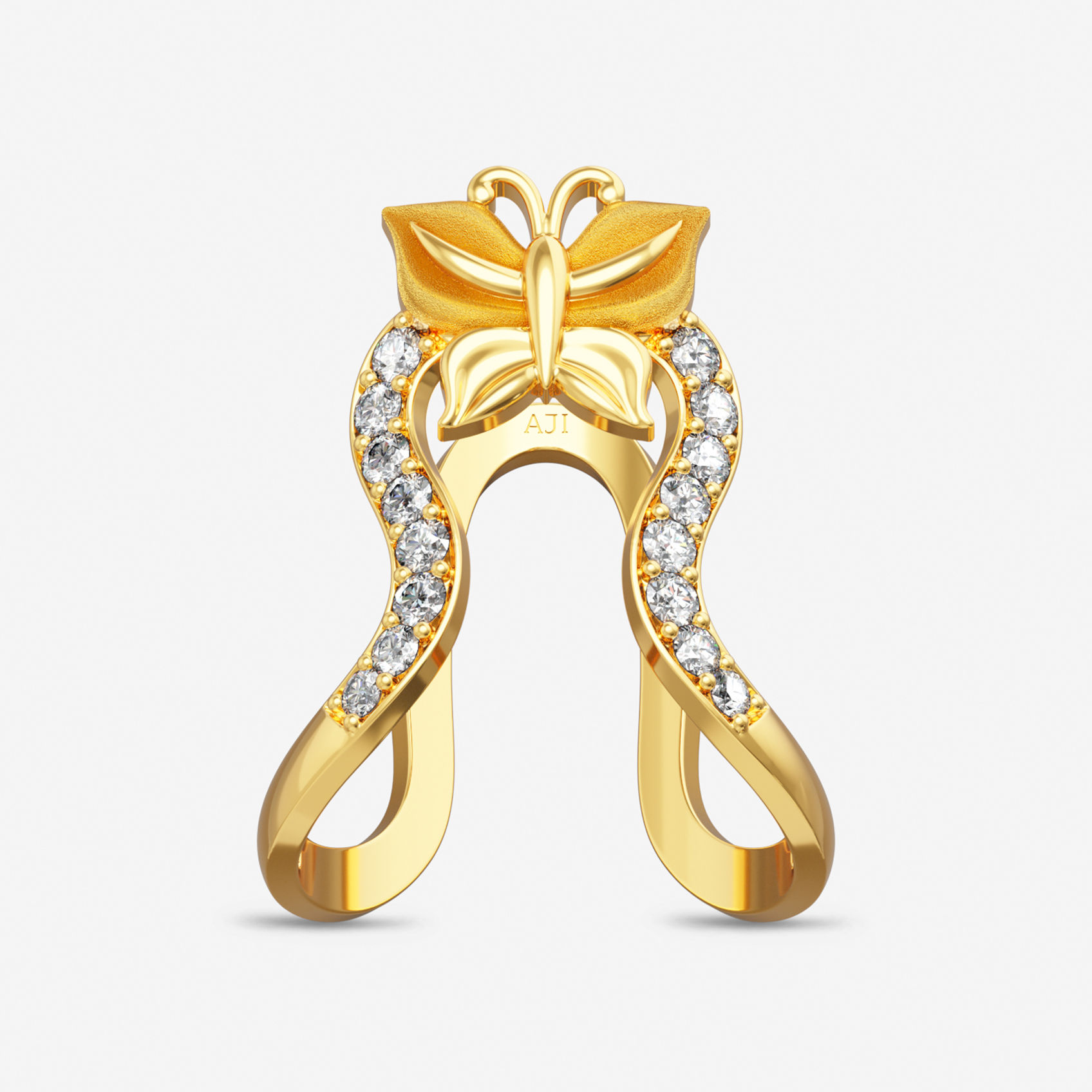 Gold Butterfly Vanki Ring alternate view 3