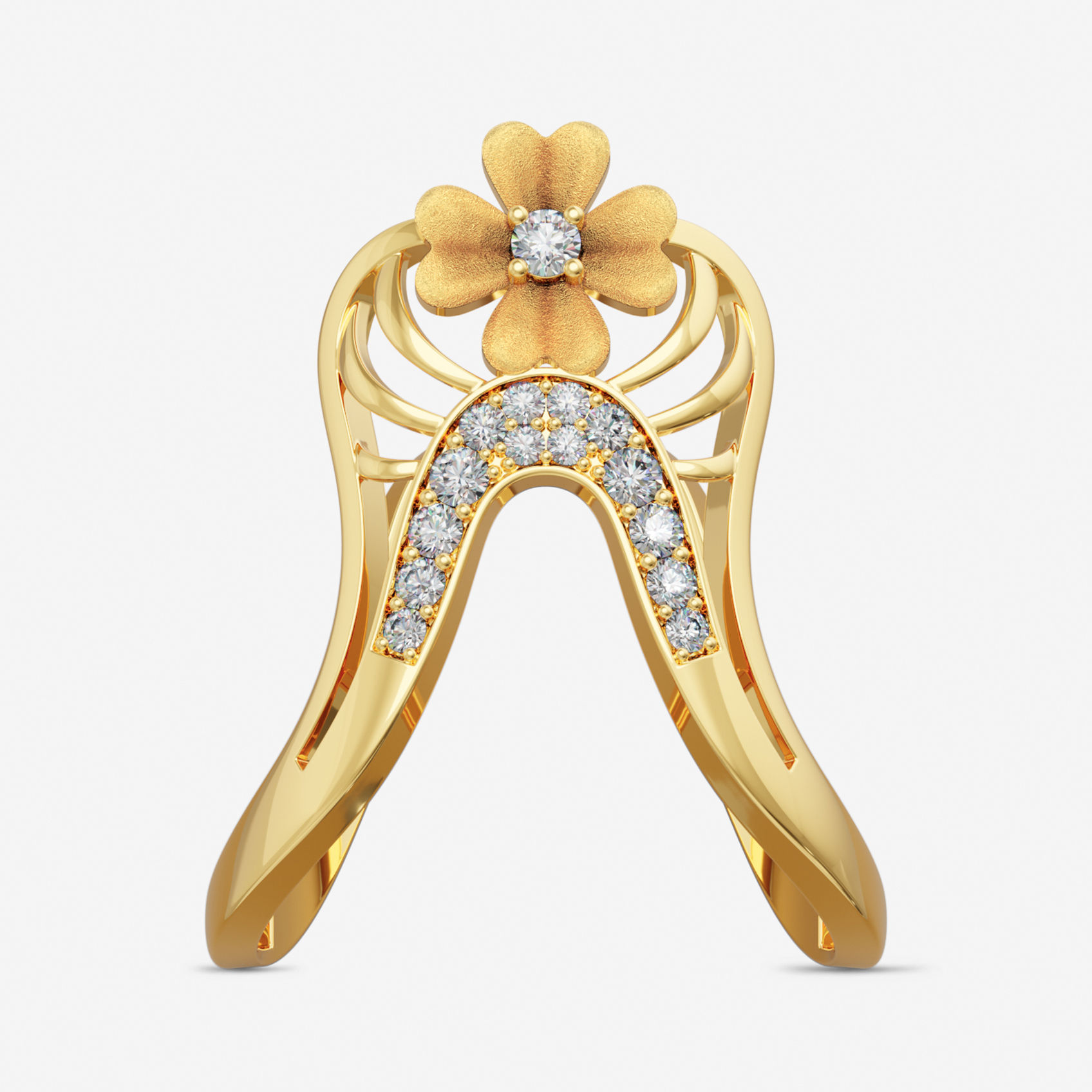 Gold Floral Vanki Ring alternate view 3