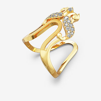 Gold Vanki Ring alternate view 1