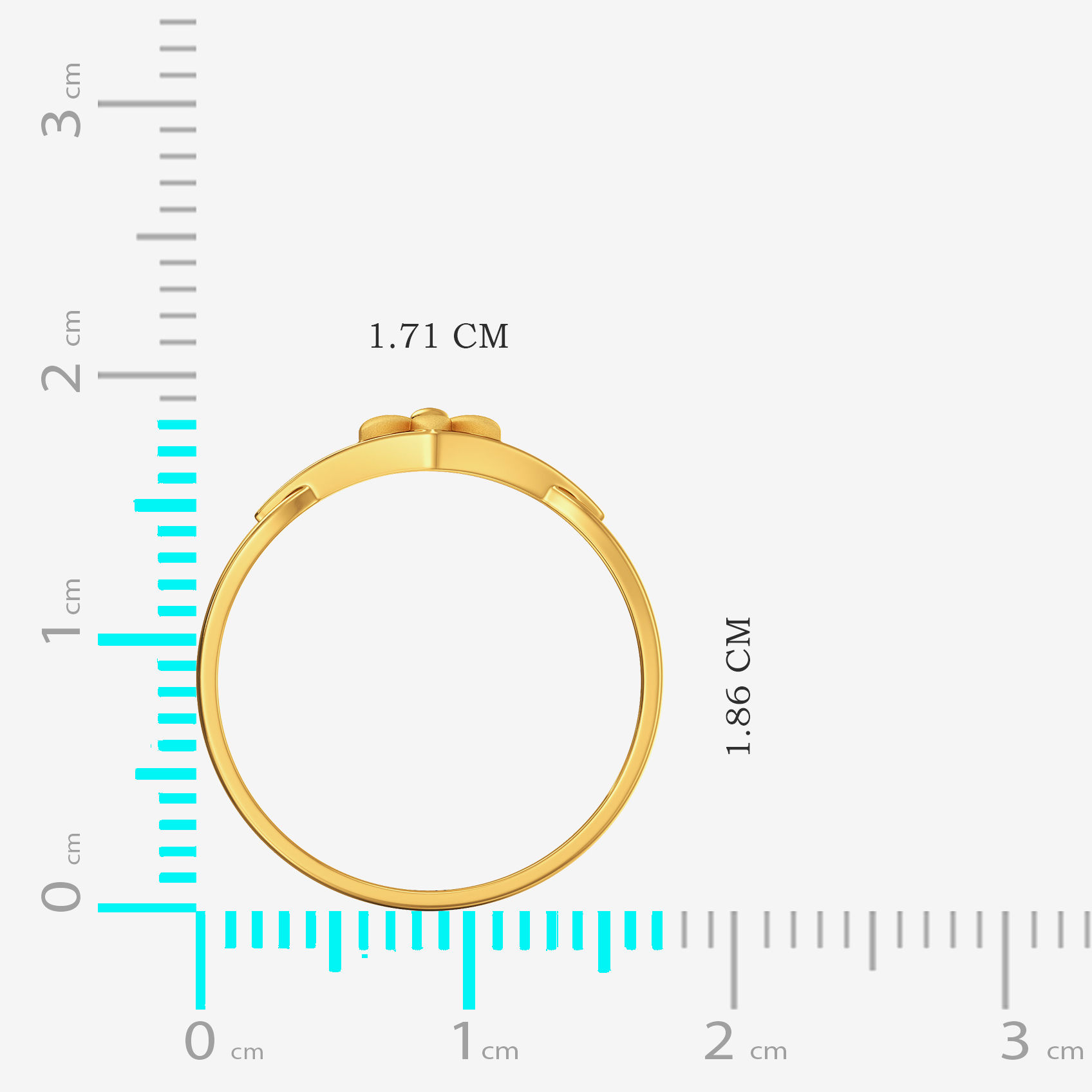 Flower  Gold Kids Ring image